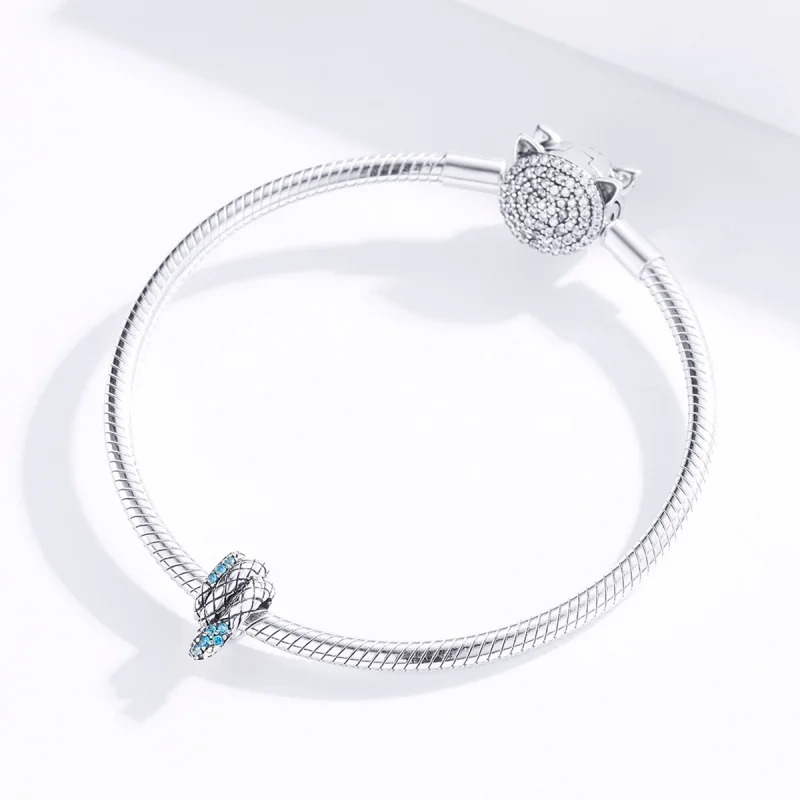 (afbeelding voor) Pandora Style Retro Slang Bedel - SCC1351 - Bekijken 2