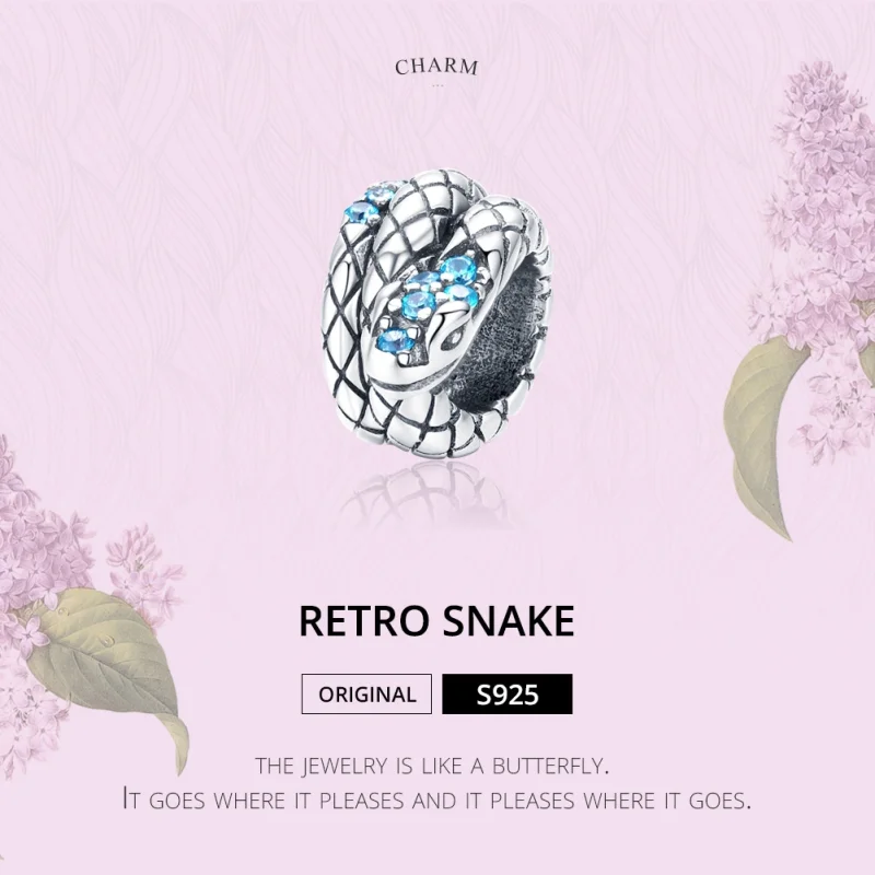 (afbeelding voor) Pandora Style Retro Slang Bedel - SCC1351 - Bekijken 5