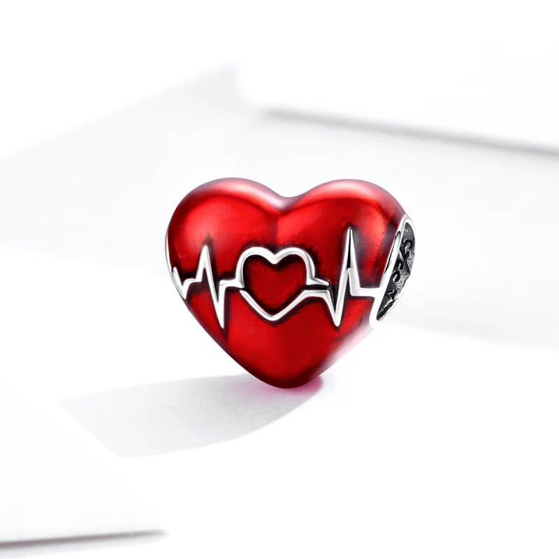 (afbeelding voor) Pandora Style Rode hartslag van liefde Bedel - SCC1569 - Bekijken 2