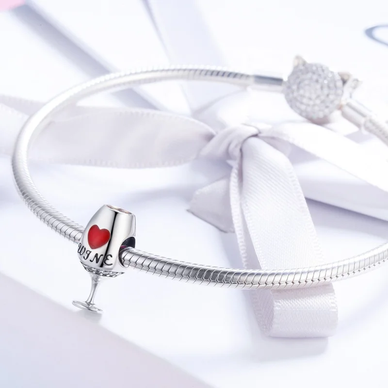 (afbeelding voor) Pandora Style Rode wijnglas Bedel - SCC788 - Bekijken 4