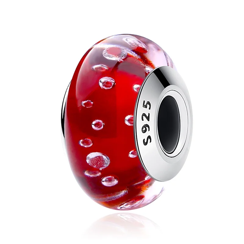 (afbeelding voor) Pandora Style Rood Murano Glas Bedel - SCZ027 - Bekijken 2
