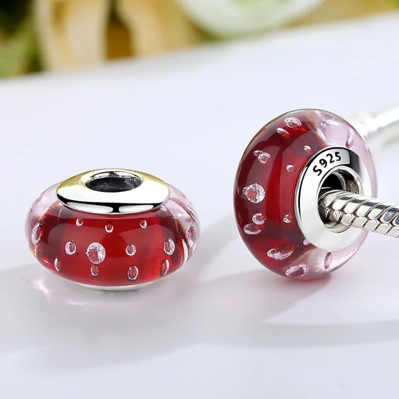 (afbeelding voor) Pandora Style Rood Murano Glas Bedel - SCZ027 - Bekijken 4