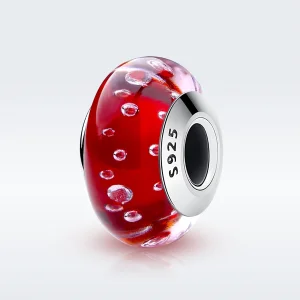 (afbeelding voor) Pandora Style Rood Murano Glas Bedel - SCZ027