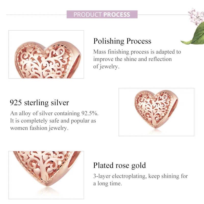 (afbeelding voor) Pandora Style Rose Nam Stamboom toe Bedel - BSC215 - Bekijken 8