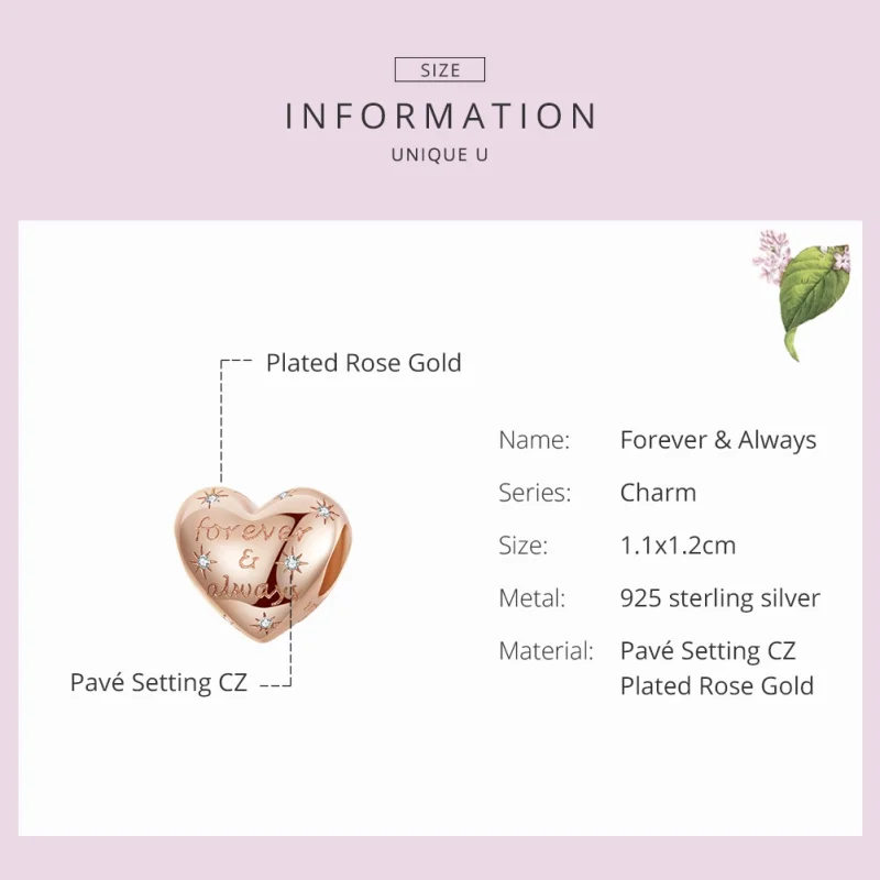 (afbeelding voor) Pandora Style Rose Voor eeuwig en altijd Bedel - SCC1223 - Bekijken 3