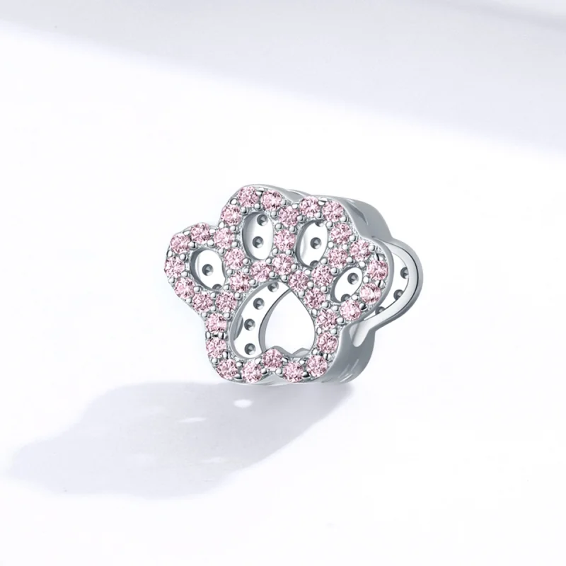 (afbeelding voor) Pandora Style roze poot Bedel - BSC164 - Bekijken 2
