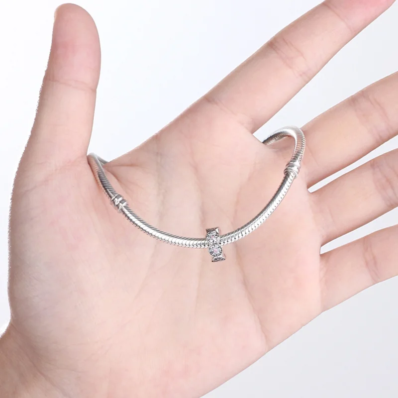 (afbeelding voor) Pandora Style Roze Slinger Spacer Bedel - SCC101 - Bekijken 5