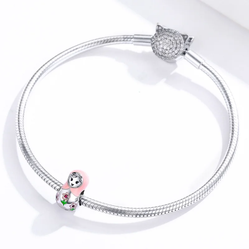 (afbeelding voor) Pandora Style Russische Poppen Bedel - SCC1435 - Bekijken 3