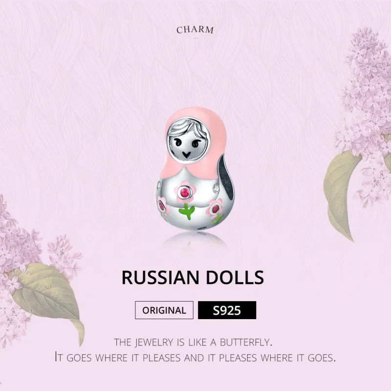 (afbeelding voor) Pandora Style Russische Poppen Bedel - SCC1435 - Bekijken 6