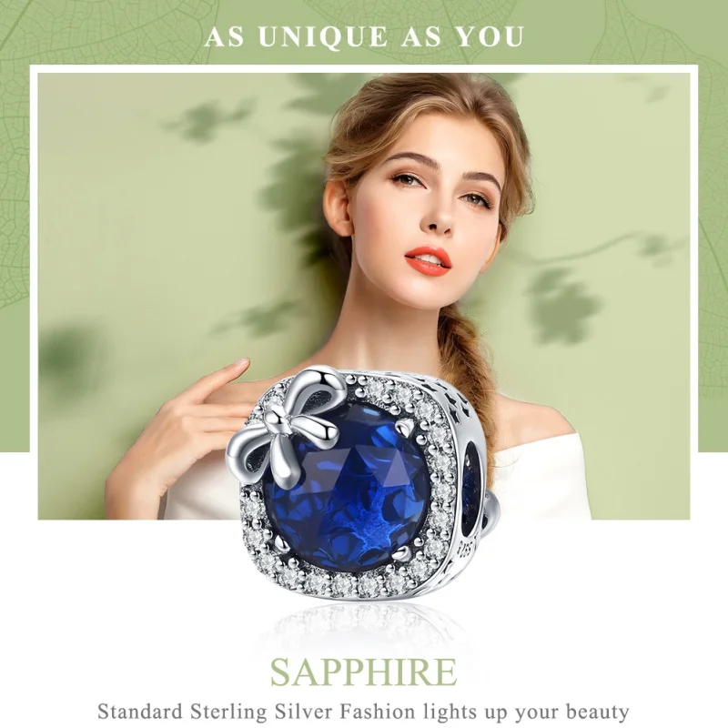 (afbeelding voor) Pandora Style Saffier Bedel - SCC1058 - Bekijken 2