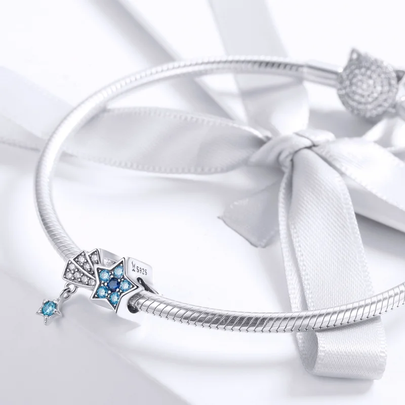 (afbeelding voor) Pandora Style Saffier Sieraden Sterren Bedel - SCC912 - Bekijken 3