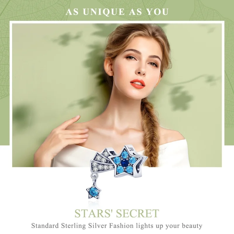 (afbeelding voor) Pandora Style Saffier Sieraden Sterren Bedel - SCC912 - Bekijken 6