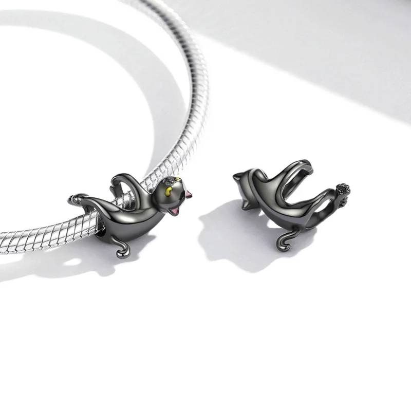 (afbeelding voor) Pandora Style Schattige zwarte kat Bedel - BSC520 - Bekijken 4