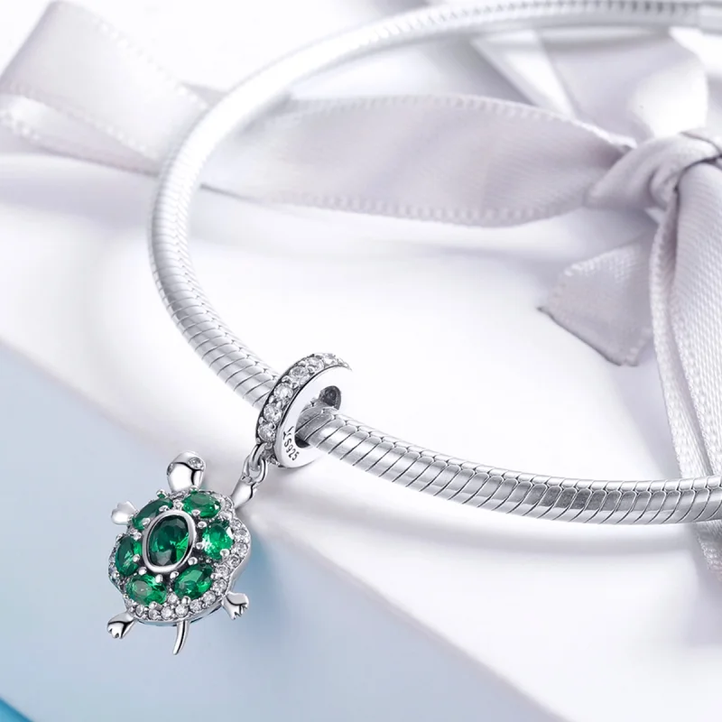 (afbeelding voor) Pandora Style Schildpad Hangende Bedel - SCC1017 - Bekijken 4