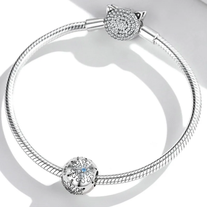 (afbeelding voor) Pandora Style Sneeuwvlokken Bedel - BSC513 - Bekijken 3