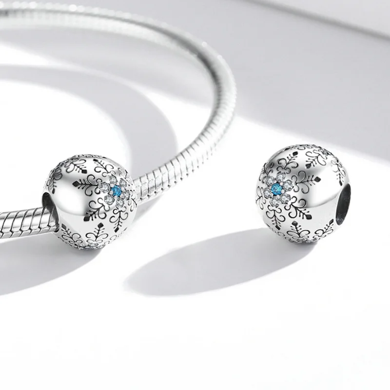 (afbeelding voor) Pandora Style Sneeuwvlokken Bedel - BSC513 - Bekijken 4