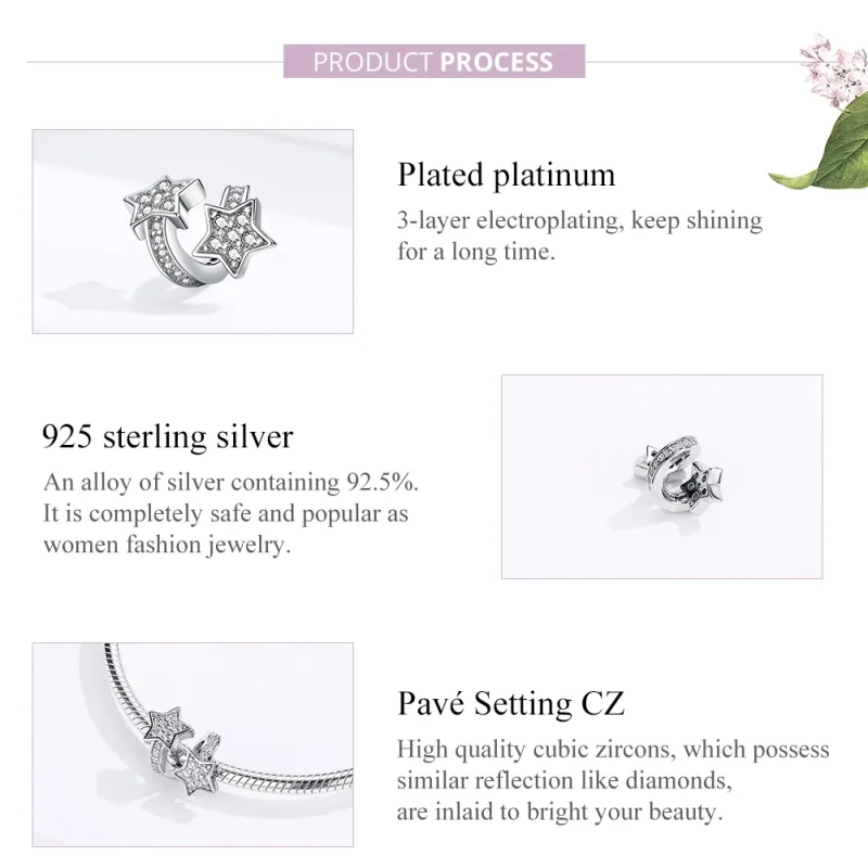 (afbeelding voor) Pandora Style Sterren gingen met elkaar uit Bedel - SCC1244 - Bekijken 3