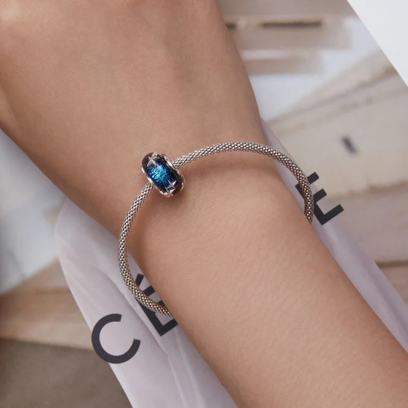 (afbeelding voor) Pandora Style Sterrenhemel glas Bedel - BSC682 - Bekijken 6