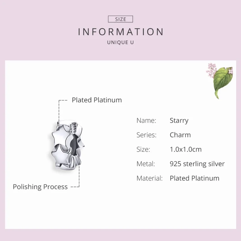 (afbeelding voor) Pandora Style Sterrenhemel Spacer Bedel - SCC1169 - Bekijken 3