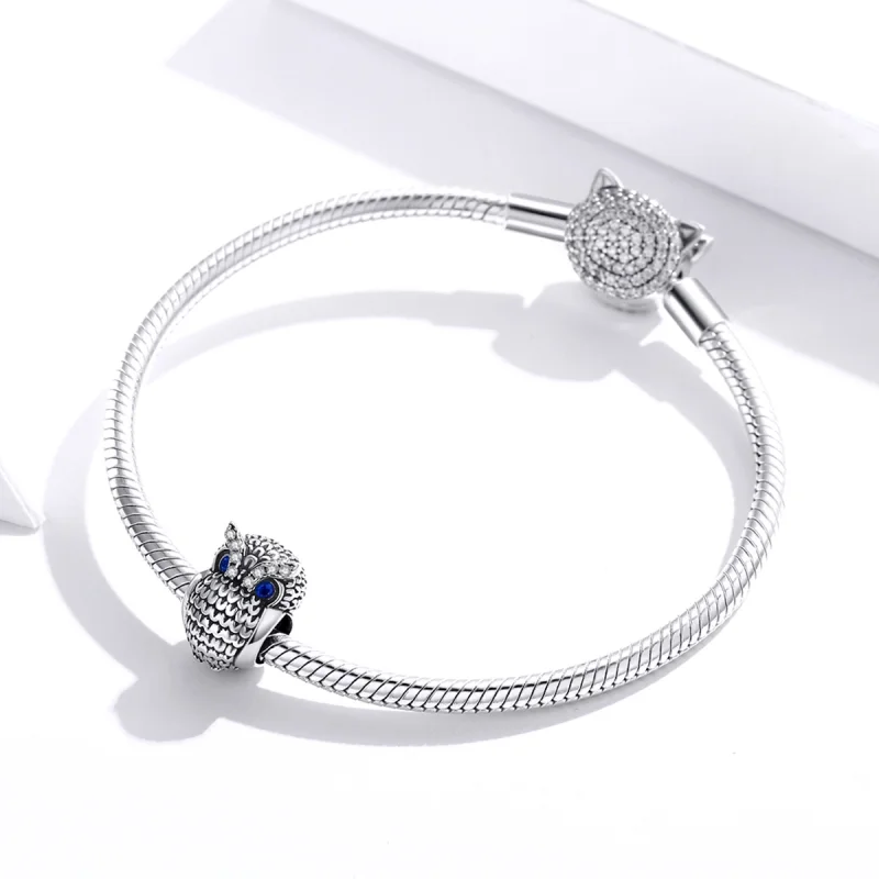 (afbeelding voor) Pandora Style stralende uil Bedel - SCC1607 - Bekijken 3