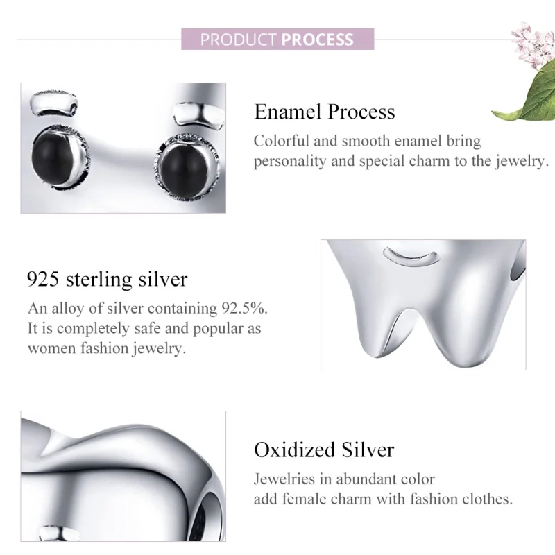 (afbeelding voor) Pandora Style Tand Bedel - SCC1401 - Bekijken 7