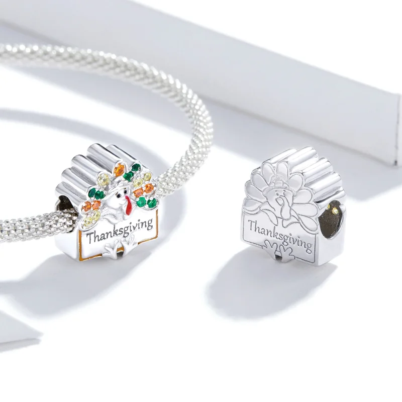 (afbeelding voor) Pandora Style Thanksgiving Turkije Bedel - BSC339 - Bekijken 4