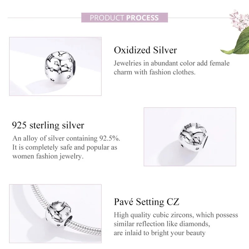 (afbeelding voor) Pandora Style tweelingen Bedel - SCC1218-3 - Bekijken 7