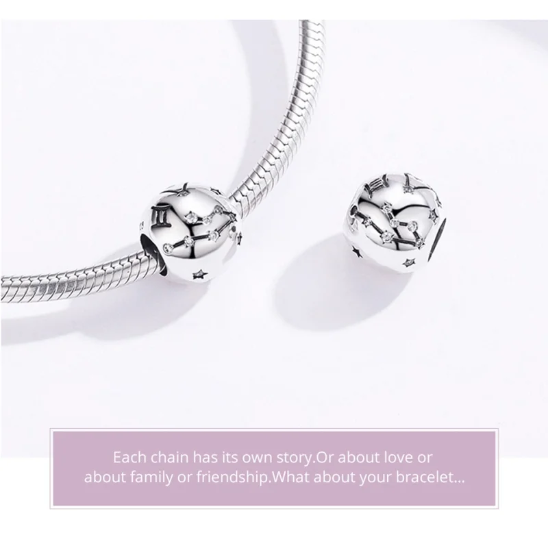 (afbeelding voor) Pandora Style tweelingen Bedel - SCC1218-3 - Bekijken 8