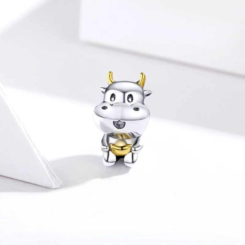 (afbeelding voor) Pandora Style Two-tone Lucky Cow Bedel - SCC1709 - Bekijken 2