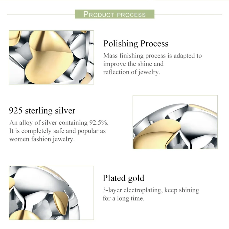 (afbeelding voor) Pandora Style Two-tone Mijn hart is helder Bedel - SCC537 - Bekijken 6