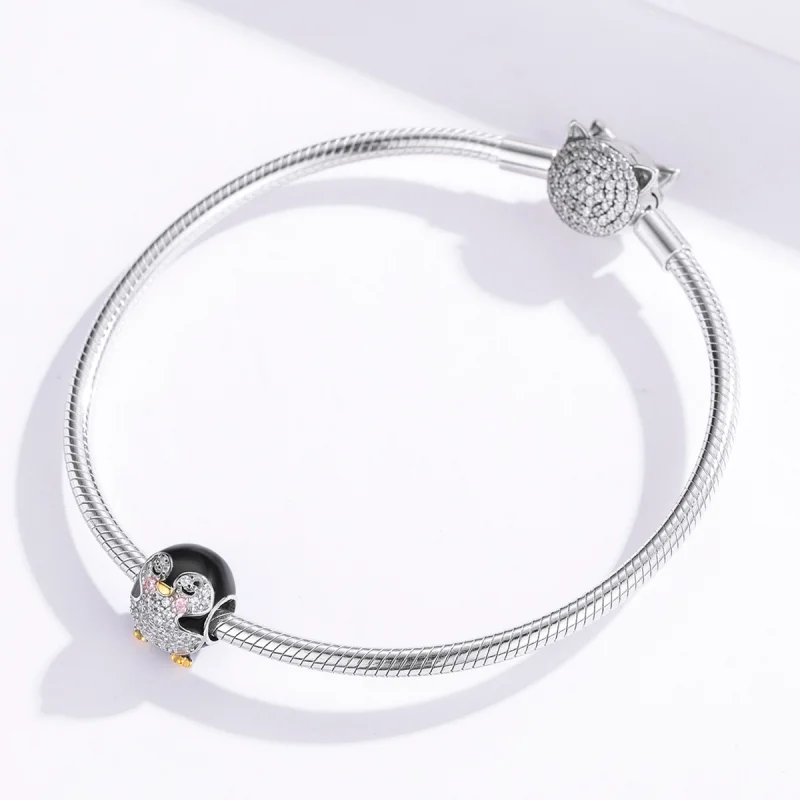 (afbeelding voor) Pandora Style Two-tone pinguïn Bedel - BSC126 - Bekijken 3