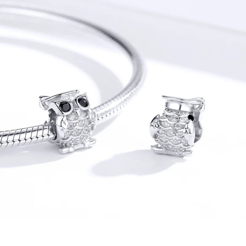 (afbeelding voor) Pandora Style Uil Bedel - BSC124 - Bekijken 4