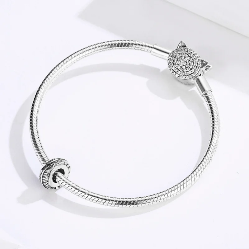 (afbeelding voor) Pandora Style Veer Spacer Bedel - SCC1236 - Bekijken 5