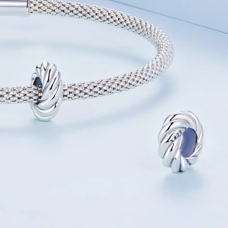 (afbeelding voor) Pandora Style Verdraaien Spacer Bedel - BSC698 - Bekijken 4