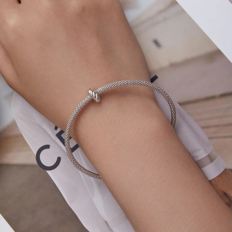 (afbeelding voor) Pandora Style Verdraaien Spacer Bedel - BSC698 - Bekijken 6