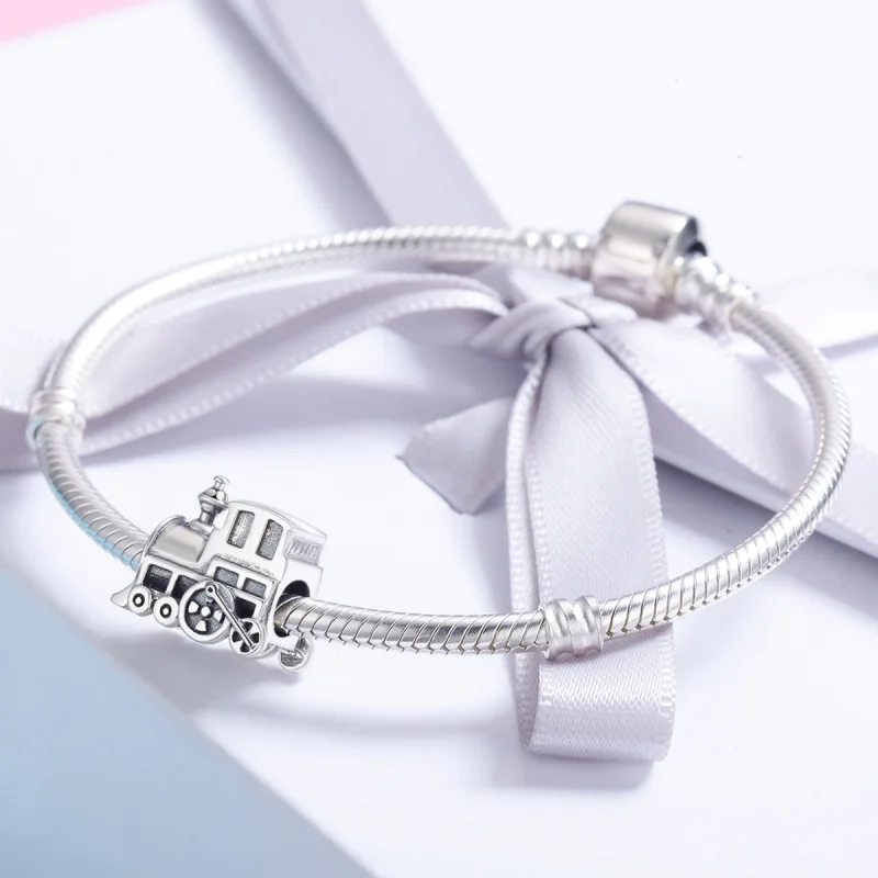 (afbeelding voor) Pandora Style Vintage trein Bedel - SCC507 - Bekijken 4