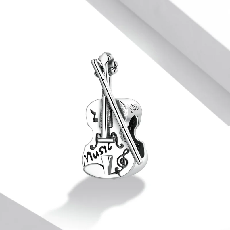 (afbeelding voor) Pandora Style Vintage Viool Bedel - SCC2077 - Bekijken 2