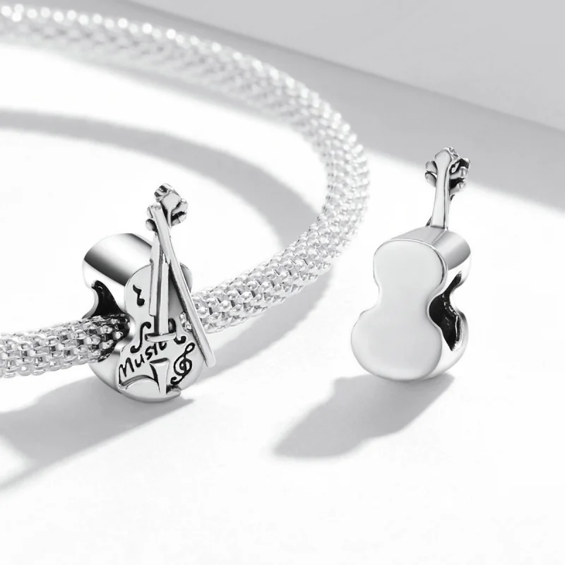 (afbeelding voor) Pandora Style Vintage Viool Bedel - SCC2077 - Bekijken 4