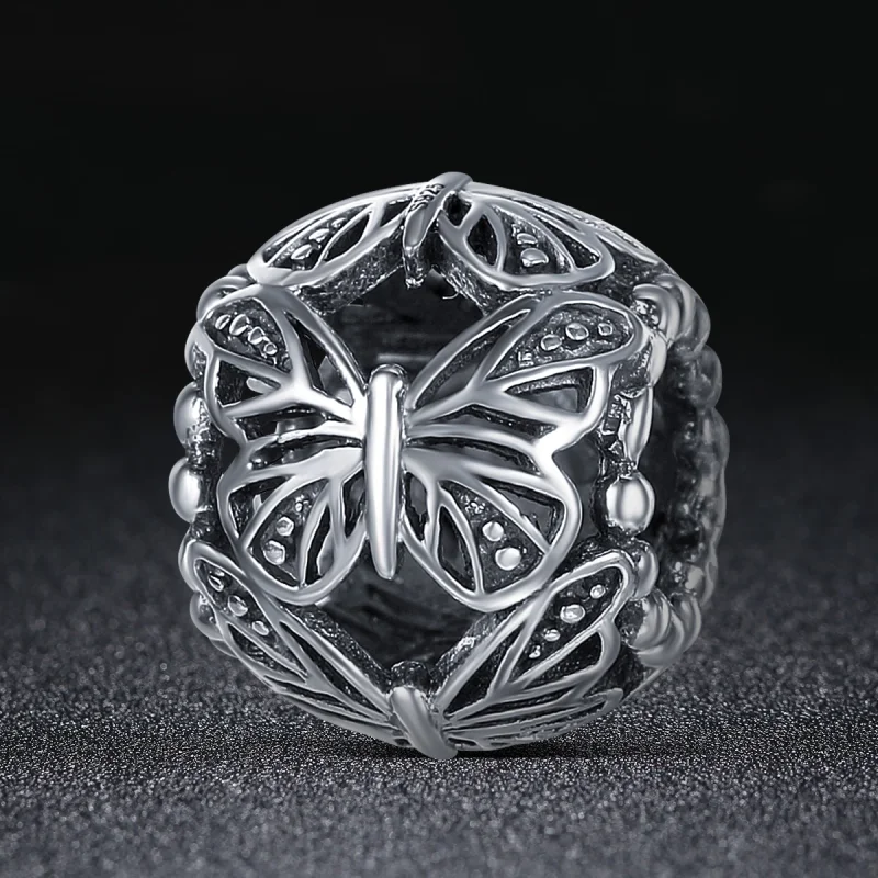 (afbeelding voor) Pandora Style Vintage vlinder Bedel - SCC491 - Bekijken 2