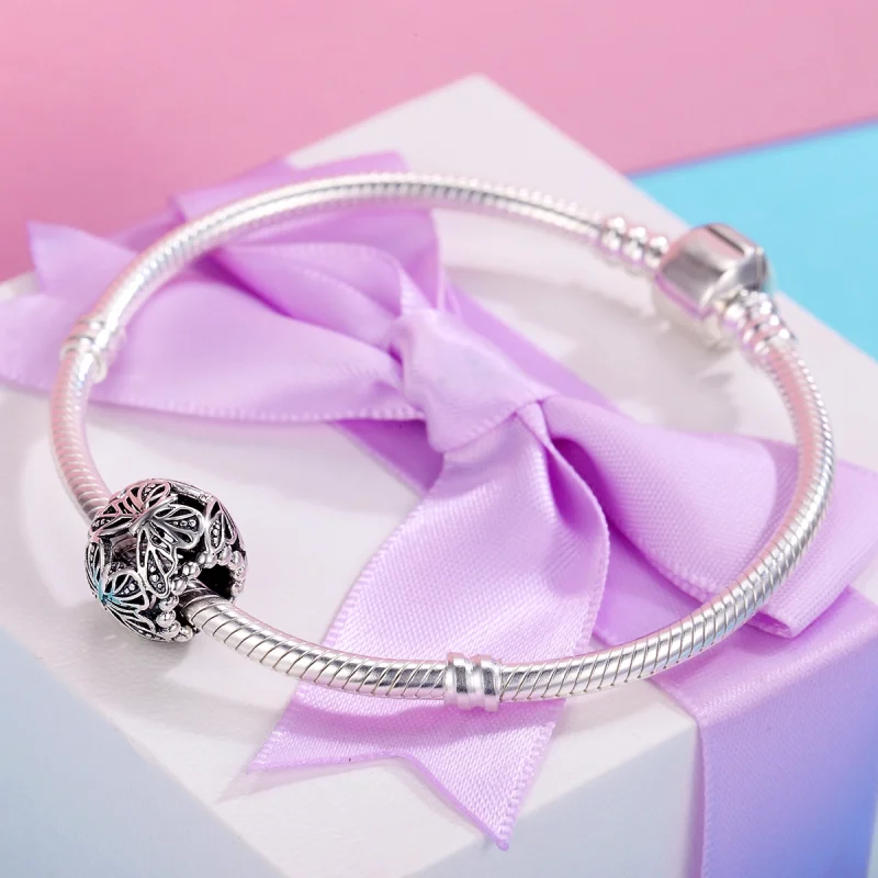 (afbeelding voor) Pandora Style Vintage vlinder Bedel - SCC491 - Bekijken 5