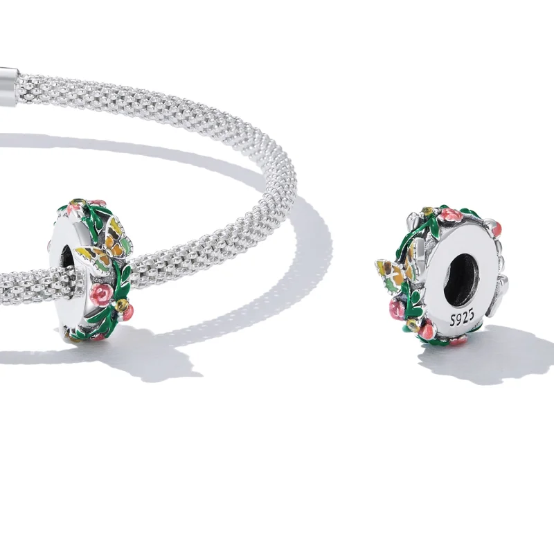 (afbeelding voor) Pandora Style Vlinderbloem Spacer Bedel - SCC2251 - Bekijken 4