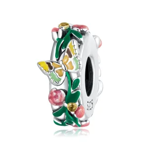 (afbeelding voor) Pandora Style Vlinderbloem Spacer Bedel - SCC2251
