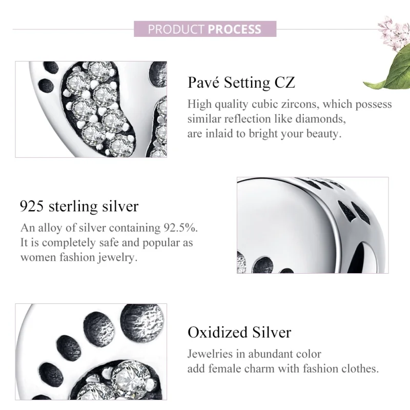 (afbeelding voor) Pandora Style Voetafdrukken Bedel - SCC1395 - Bekijken 7