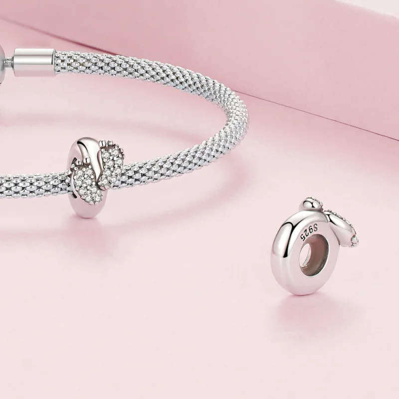 (afbeelding voor) Pandora Style Voeten Spacer Bedel - BSC688 - Bekijken 4