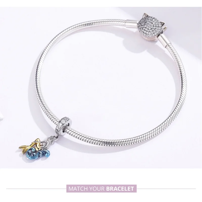 (afbeelding voor) Pandora Style wachtende zeemeermin Hangende Bedel - SCC1166 - Bekijken 9