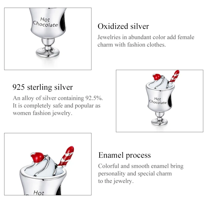 (afbeelding voor) Pandora Style Warme chocolademelk Bedel - SCC1495 - Bekijken 7