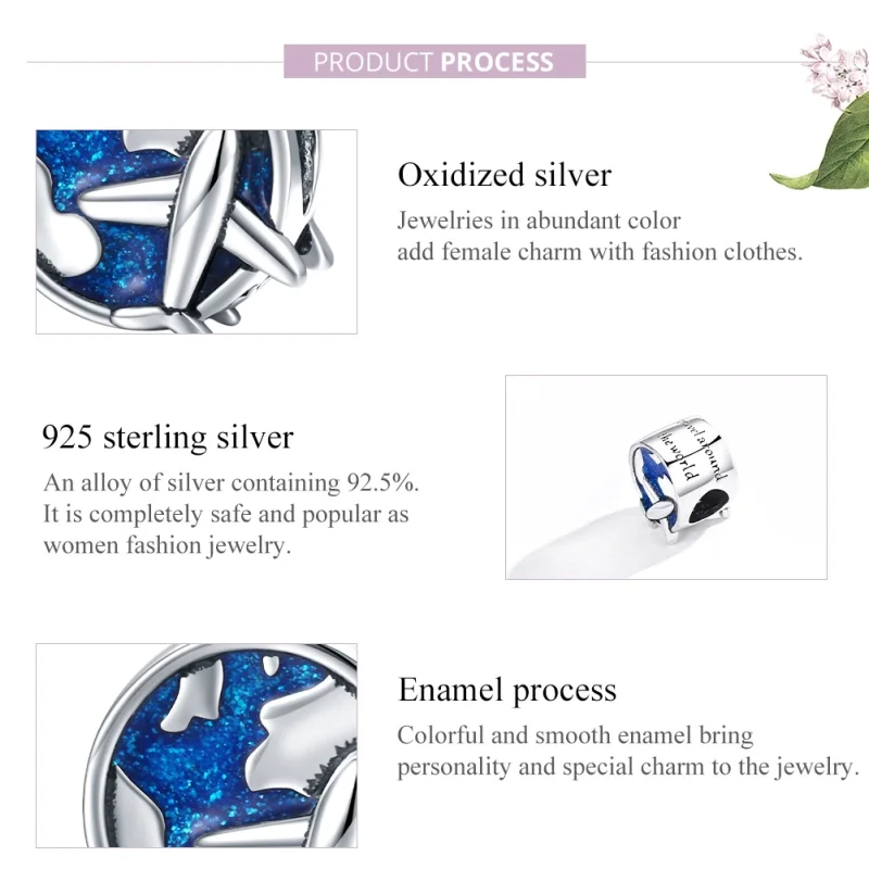 (afbeelding voor) Pandora Style Wereldreis Bedel - SCC1568 - Bekijken 8