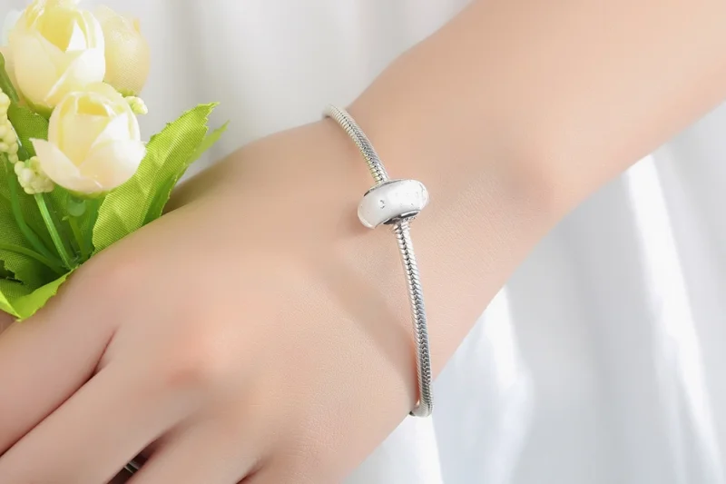 (afbeelding voor) Pandora Style Wit Murano Glas Bedel - SCZ002 - Bekijken 9