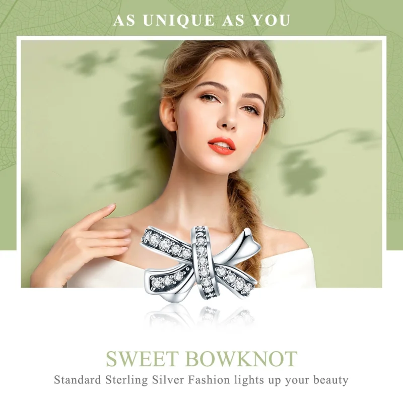 (afbeelding voor) Pandora Style Zoete boog Bedel - SCC773 - Bekijken 6