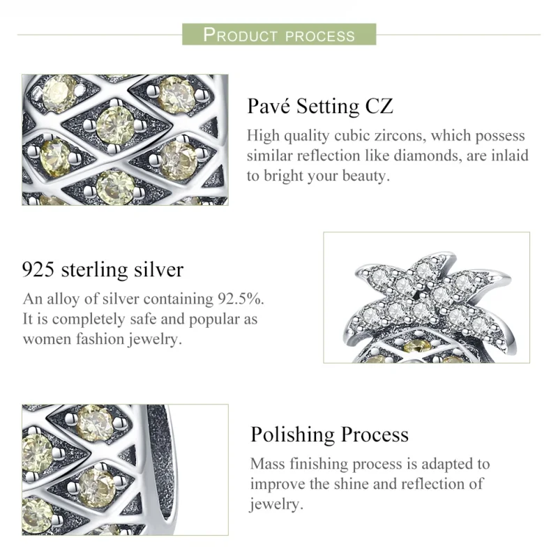 (afbeelding voor) Pandora Style Zomer Ananas Bedel - SCC936 - Bekijken 7